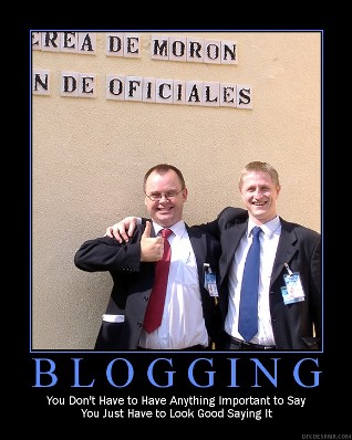 Blogging Demotivator